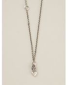 Werkstatt:münchen Mini Heart Chain Necklace - Lyst