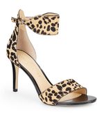 Ivanka Trump Gelanal Leopard-Print Cow Hair Sandals - Lyst