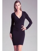 Bebe Faux Wrap Dress - Lyst