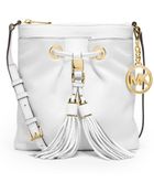 Michael Kors Camden Leather Drawstring Crossbody - Lyst