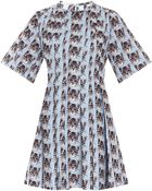 Paul & Joe Sister Pleated Ss Cat Print Dress - Lyst