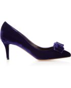Bruno Magli Halki Bow-Embellished Velvet Pumps - Lyst