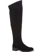 Barneys New York Suede Knee Boots - Lyst