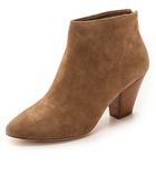 Ash Golden Suede Booties - Nuts - Lyst