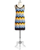 MICHAEL Michael Kors Chevron Tank Dress - Lyst