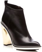 Nicholas Kirkwood Metallic-Heel Leather Ankle Boots - Lyst