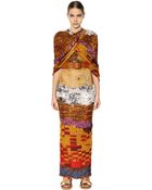 Givenchy Printed Viscose Jersey Long Dress - Lyst