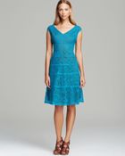 Anne Klein Dress - V Neck Sleeveless Lace Swing - Lyst