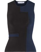 Alexander Wang Two-Tone Stretch-Jersey Top - Lyst
