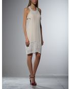 Patrizia Pepe Short Silk Dress - Lyst