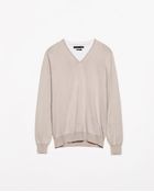 Zara Mock Layer Sweater - Lyst