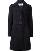 Valentino Single Breasted Coat - Lyst