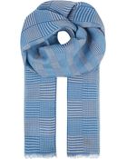 Hugo Boss Striped Square Scarf - For Men - Lyst