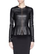 The Row 'Anasta' Peplum Leather Jacket - Lyst