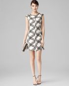 Reiss Dress - Antibes Multi Check Print - Lyst