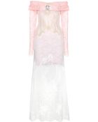 Alessandra Rich Embellished Lace Dress - Lyst