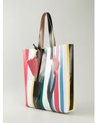 Marni Striped Tote - Lyst