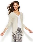 Inc International Concepts Fringed Open-Front Cardigan - Lyst