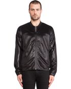T By Alexander Wang Knit Bomber Jacket - Lyst