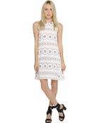 Chloé Cotton Georgette Jacquard Dress - Lyst