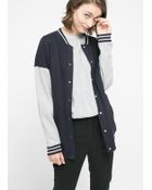 Mango Cotton Varsity Jacket - Lyst