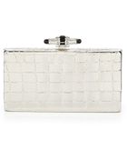 Judith Leiber Couture Crocodile Pattern Box Clutch Bag - Lyst