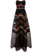 Temperley London Long Strapless Valencia Dress - Lyst
