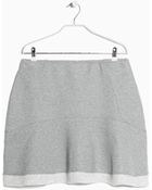 Mango Fluted Hem Miniskirt - Lyst