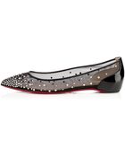 Christian Louboutin Body Strass Flat - Lyst