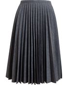 J.W. Anderson Pleated Cotton Skirt - Lyst