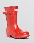 Hunter Womens Original Short Glossy Rain Boots - Lyst
