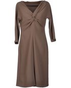 Gold Case Kneelength Dress - Lyst