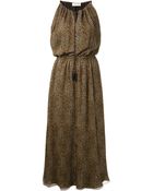 Saint Laurent 'Bohéme' Draped Dress - Lyst