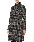 Dawn Levy Wool Check A-Line Coat - Lyst