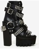 Nasty Gal Jeffrey Campbell Mestizo Studded Leather Boot - Lyst