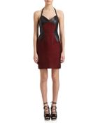 Jason Wu Leather Metallic Tweed Halter Dress - Lyst