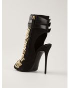 Giuseppe Zanotti Gold-Tone Stud Booties - Lyst