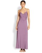 Donna Karan New York Liquid Jersey Long Gown - Lyst