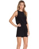 Pink Stitch Dayton Playsuit - Lyst