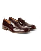Tod's Glossed-Leather Penny Loafers - Lyst