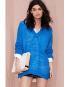 Nasty Gal Cheap Monday Plexis V-Neck Sweater - Lyst