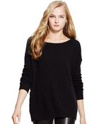 Polo Ralph Lauren Oversized Cable-Knit Sweater - Lyst