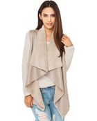 Akira Black Label Suede Fur Vest - Lyst