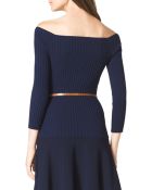 Michael Kors Ribbed Off-The-Shoulder Top - Lyst