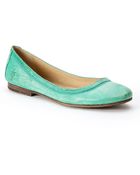 Frye Carson Leather Ballet Flats - Lyst
