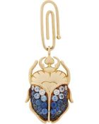 Aurélie Bidermann Fine Sapphire & Gold Scarab Beetle Charm - Lyst