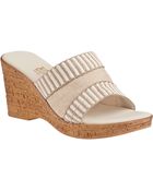 Onex For Jildor Arlynn Slide Sandal Natural Fabric - Lyst