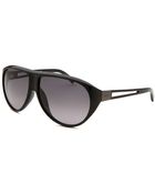 Tod's Women'S Shield Black Sunglasses - Lyst