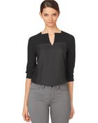 Calvin Klein Jeans Paneled Tunic Top - Lyst