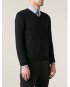 Etro V-Neck Sweater - Lyst